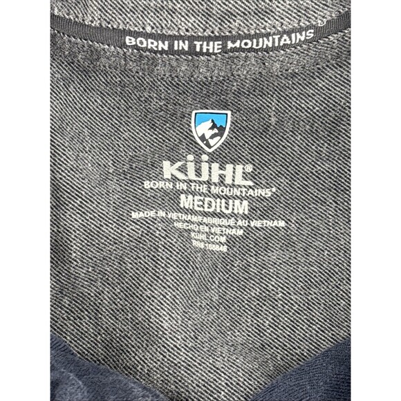 Kuhl Shirt Mens Medium Blue Double Cloth Outdoor Hiking Base Layer. EUC - Picture 2 of 9